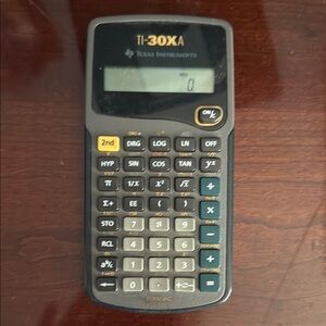 Texas Instruments TI-30XA Calculator in Black and Gray